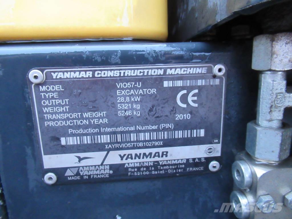 Yanmar Vio 57-U Mini ekskavatoriai < 7 t