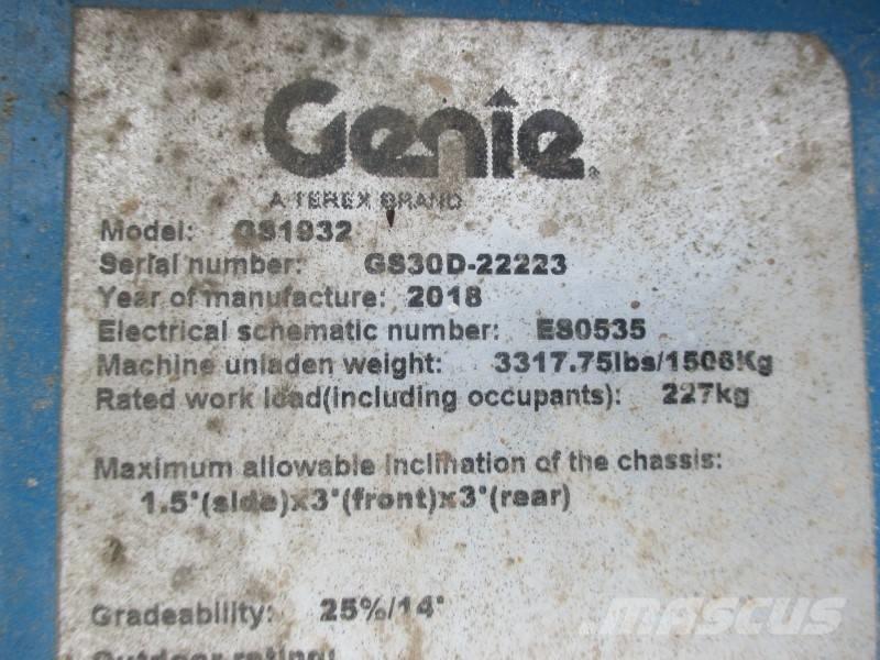 Genie GS 1932 Žirkliniai keltuvai