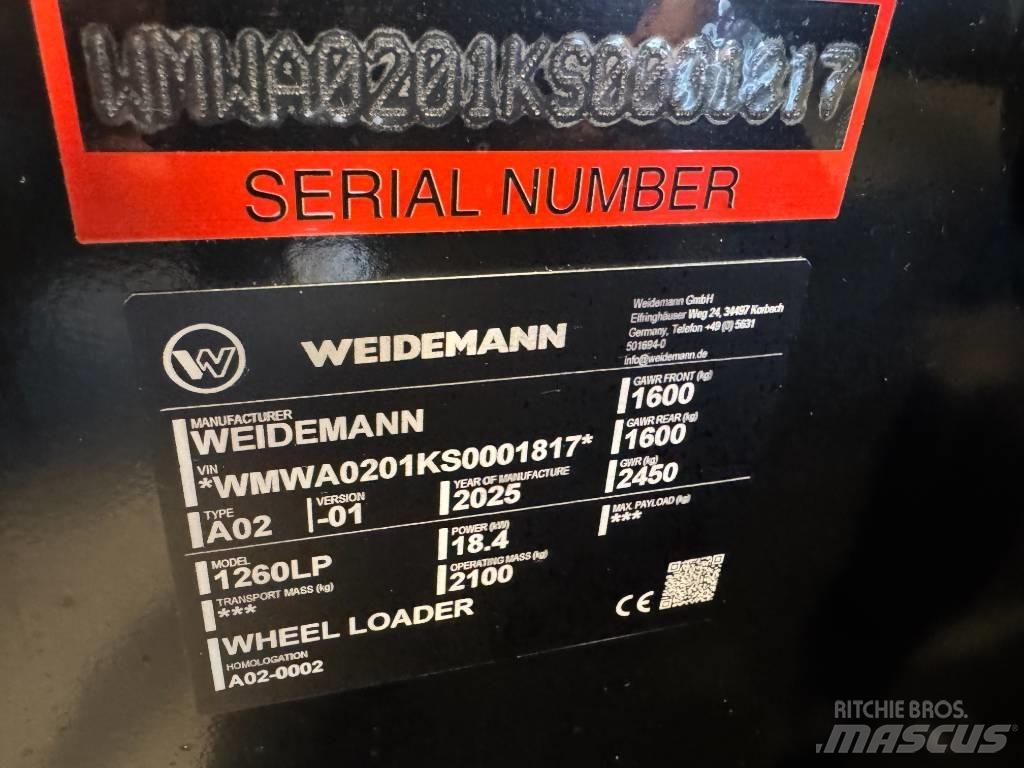 Weidemann 1260 LP Krautuvai su šoniniu pasukimu