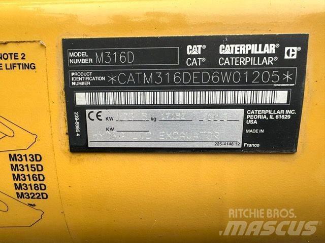 CAT CAT M316D Ratiniai ekskavatoriai