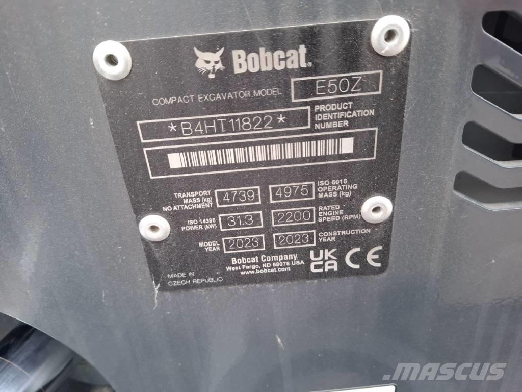 Bobcat E 50z Mini ekskavatoriai < 7 t