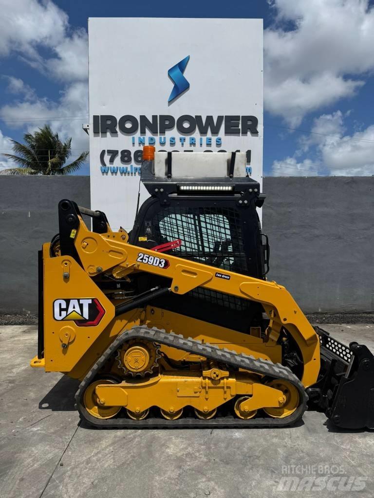CAT 259D3 Krautuvai su šoniniu pasukimu