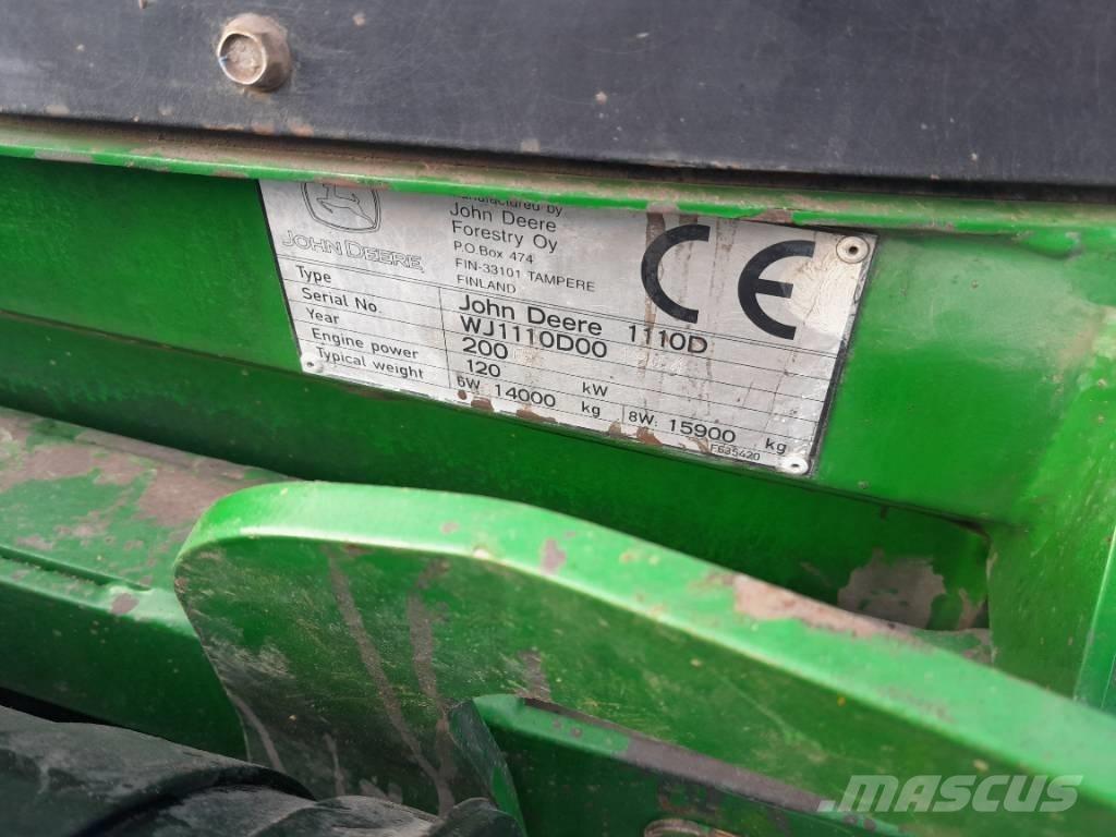 John Deere 1110 D Naudoti miškovežiai (Forvarderiai)