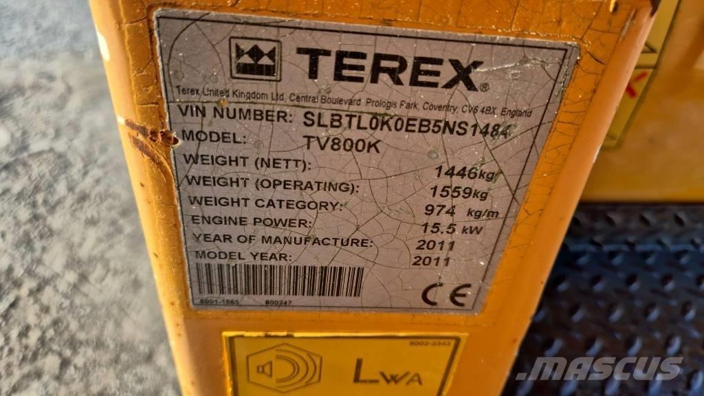 Terex TV 800 Porinių būgnų volai