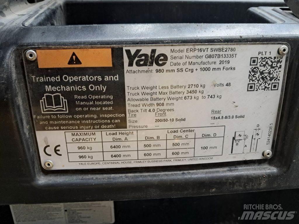 Yale ERP16VT Elektriniai šakiniai krautuvai