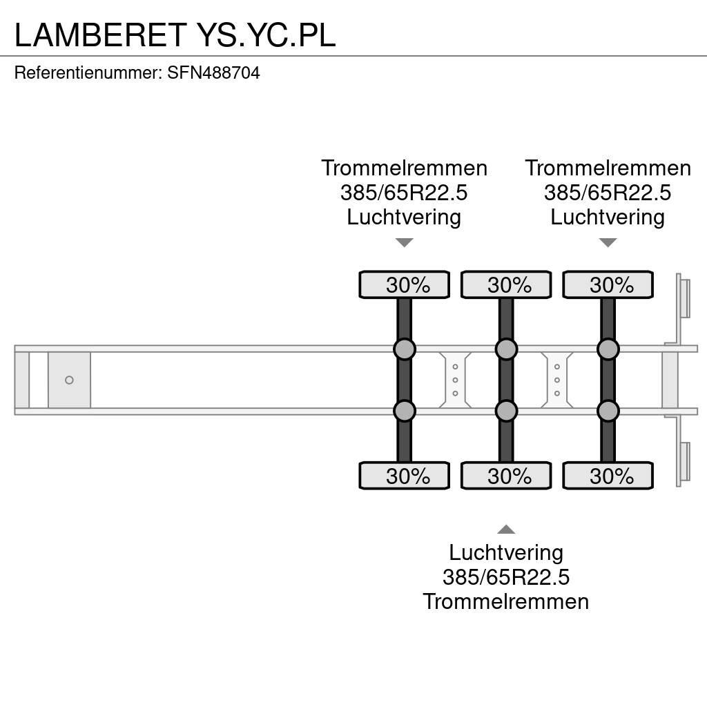 Lamberet YS.YC.PL Puspriekabės su izoterminiu kėbulu
