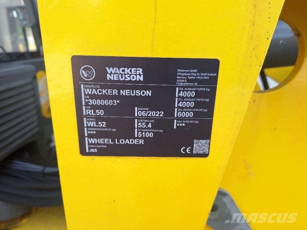 Wacker Neuson WL 52 Naudoti ratiniai krautuvai