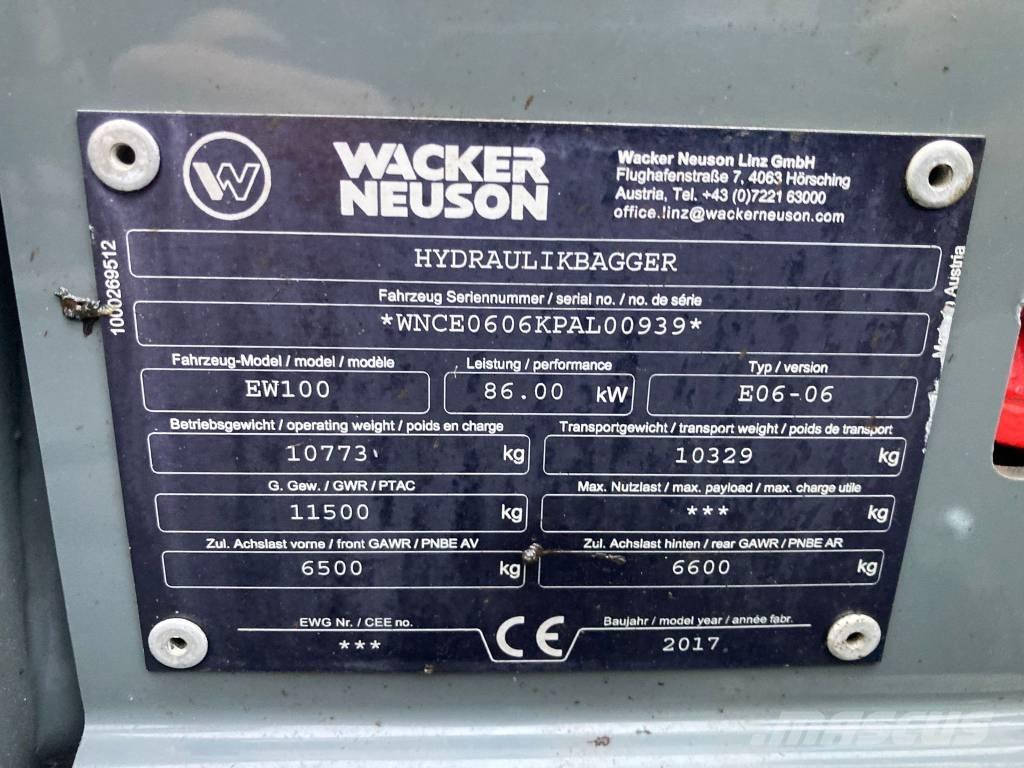 Wacker Neuson EW 100 Ratiniai ekskavatoriai