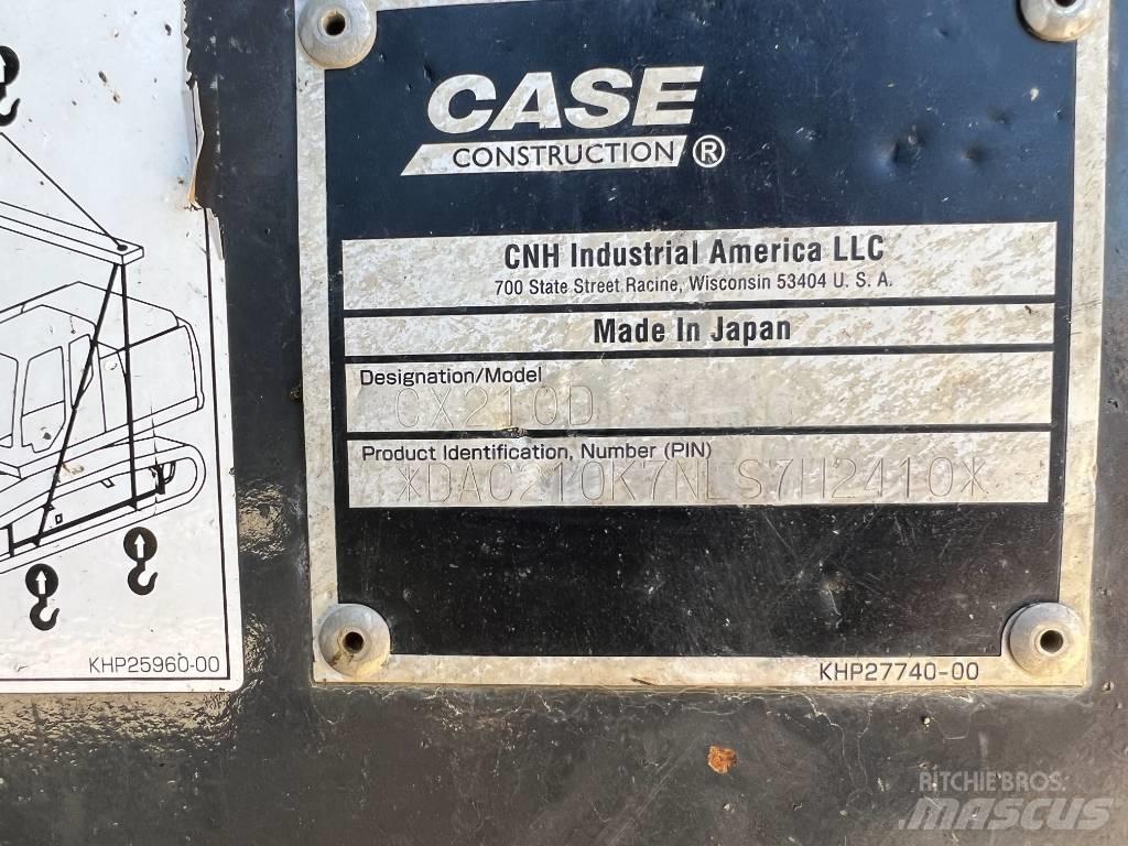 CASE CX 210 D Vikšriniai ekskavatoriai