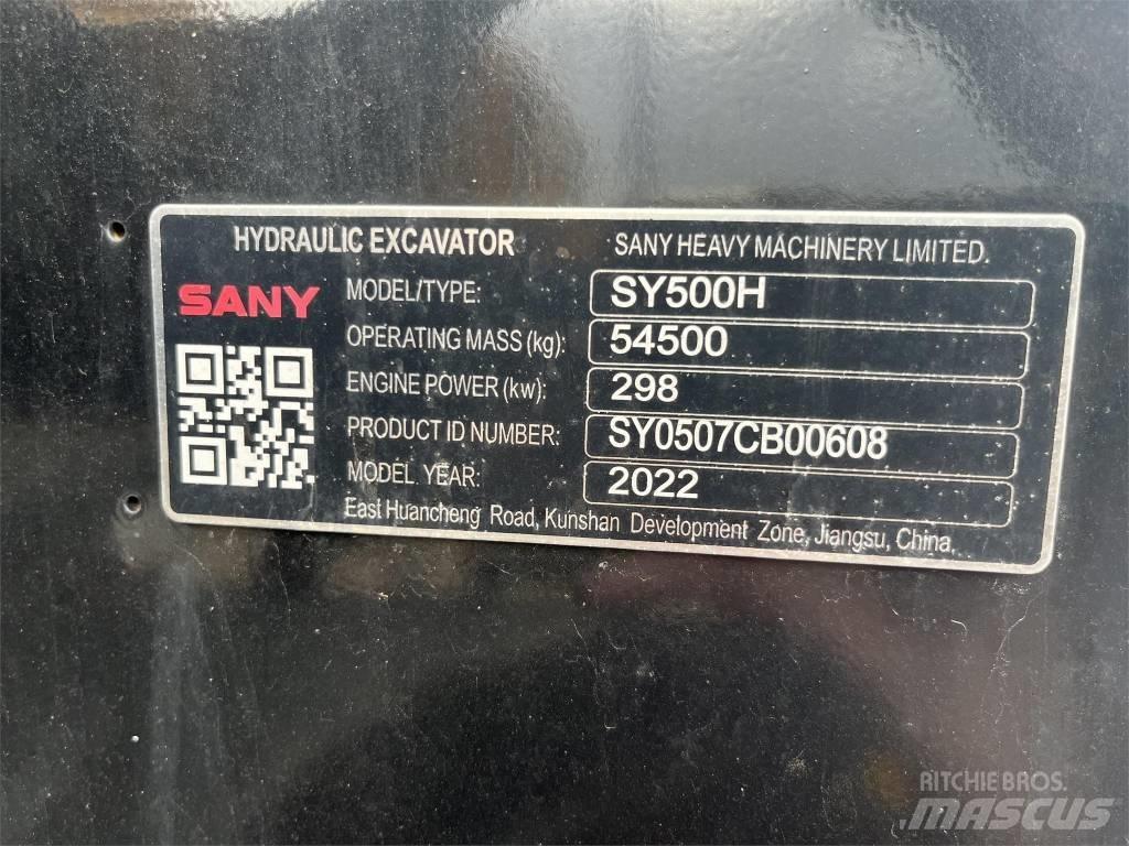 Sany SY 500 H Vikšriniai ekskavatoriai