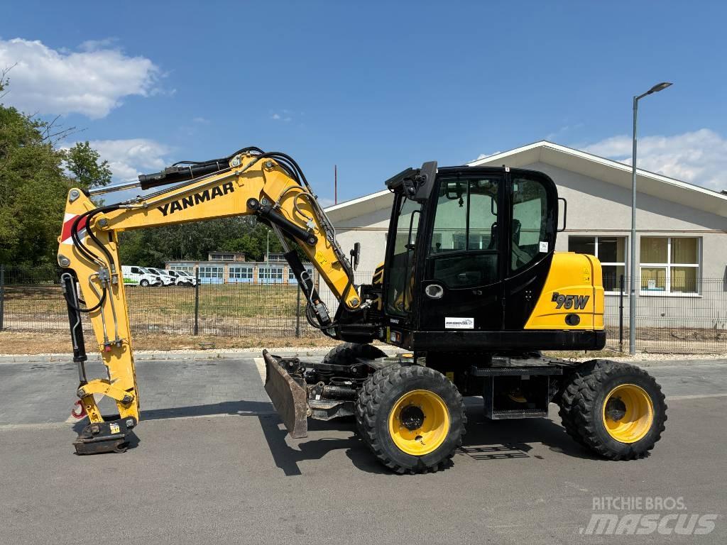 Yanmar B 95 W Vidutinės galios ekskavatoriai 7-12 t