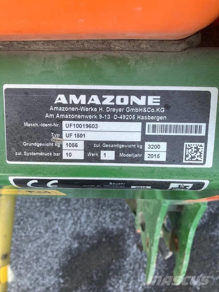 Amazone UF 1501 Įmontuoti purkštuvai
