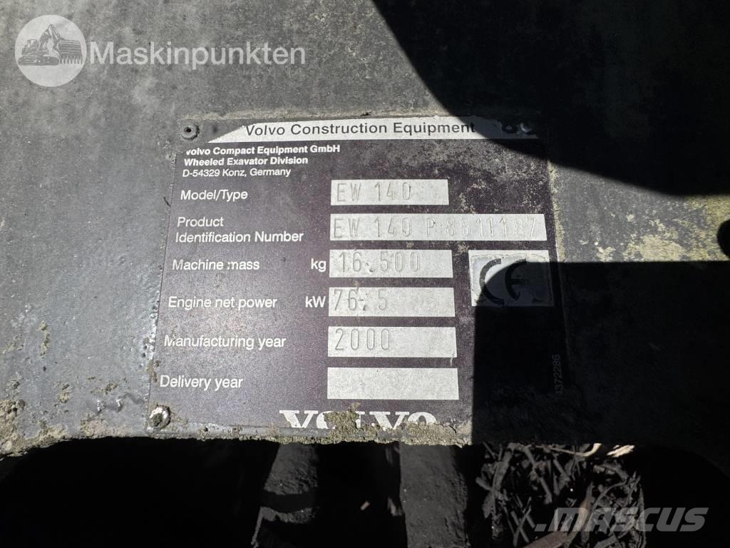 Volvo EW 140 B Ratiniai ekskavatoriai