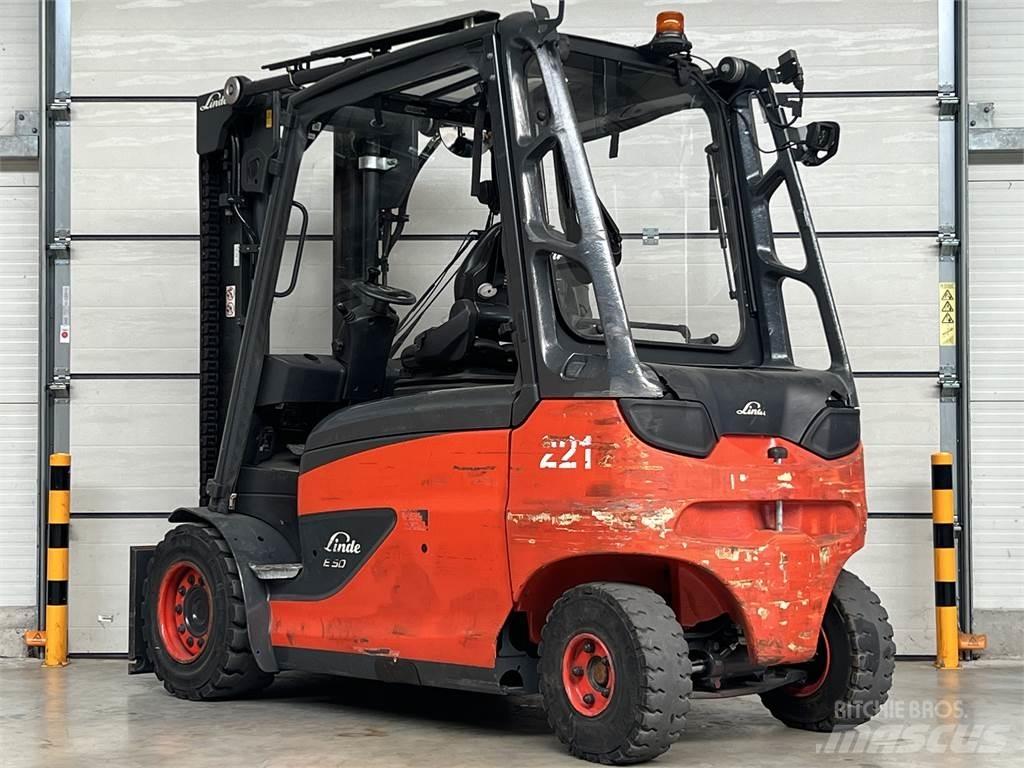 Linde E50HL-01 Elektriniai šakiniai krautuvai