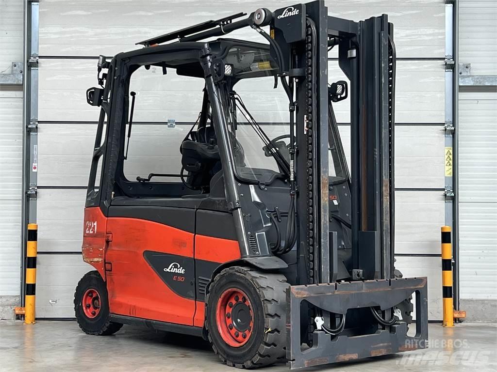 Linde E50HL-01 Elektriniai šakiniai krautuvai