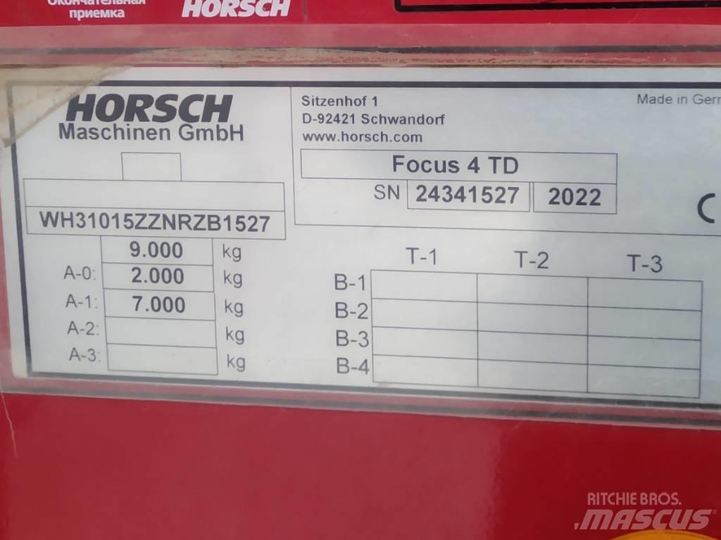 Horsch Focus 4 TD Sėjimo technika