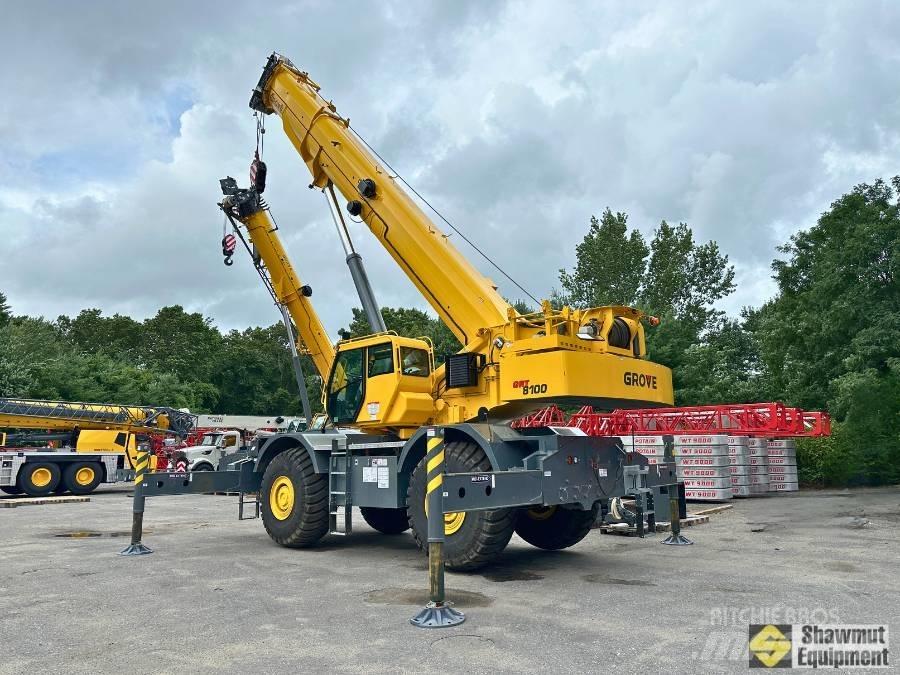 Grove GRT 8100 Neapdoroto reljefo kranai
