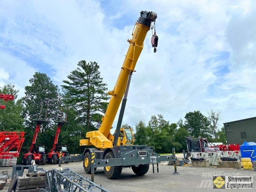 Grove GRT 8100 Neapdoroto reljefo kranai