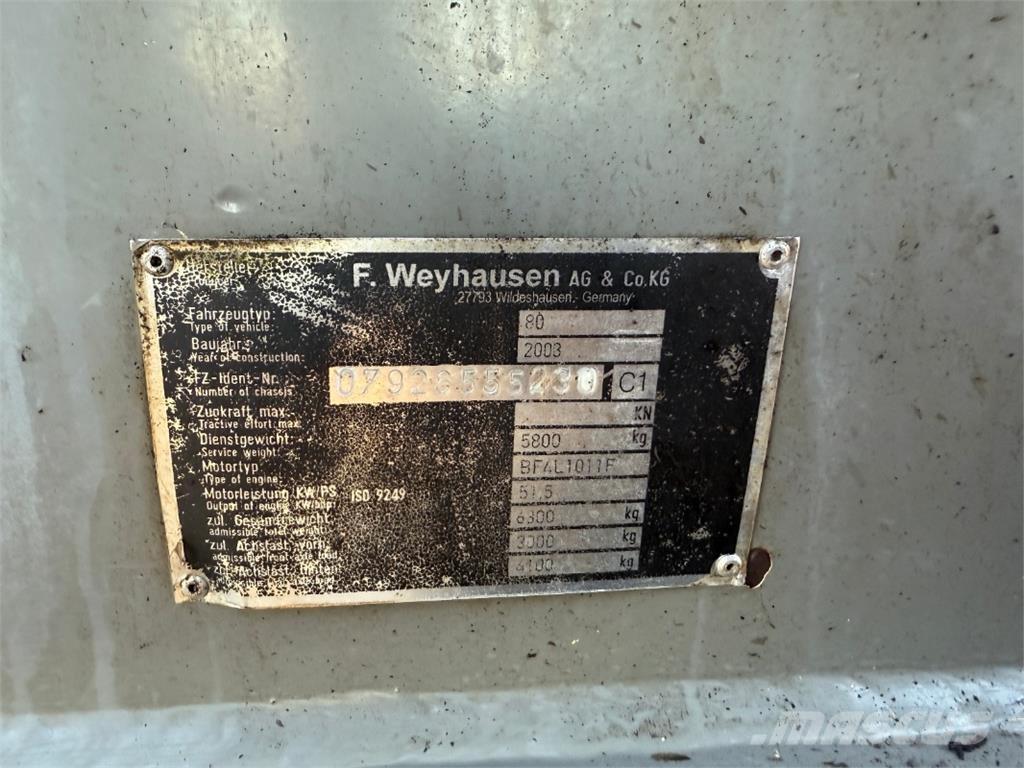 Atlas AR80 Žemės ūkis - Kita