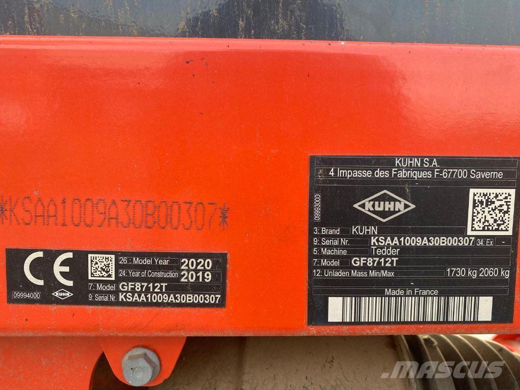Kuhn GF8712T Šieno grėbliai ir vartytuvai