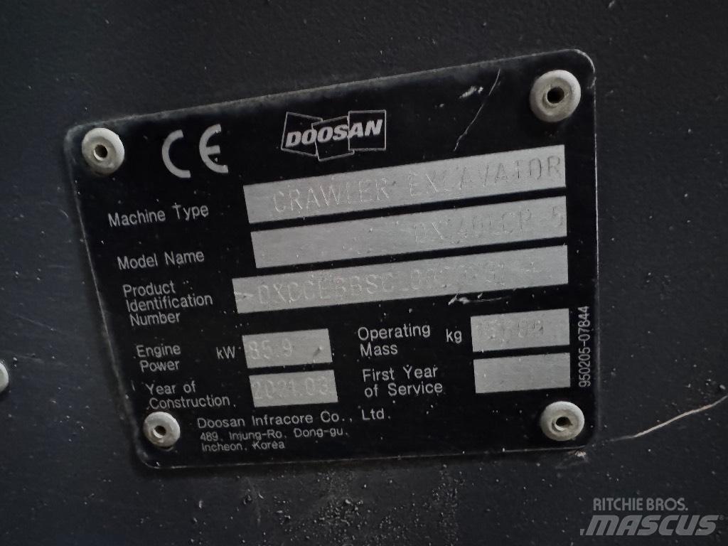 Doosan DX 140 LCR-5 Vikšriniai ekskavatoriai
