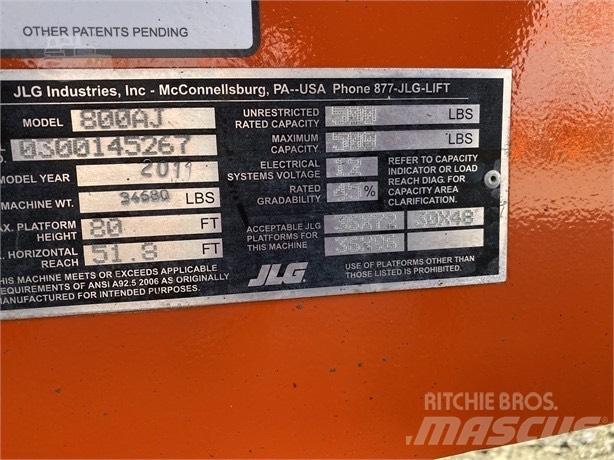 JLG 800 AJ Alkūniniai keltuvai