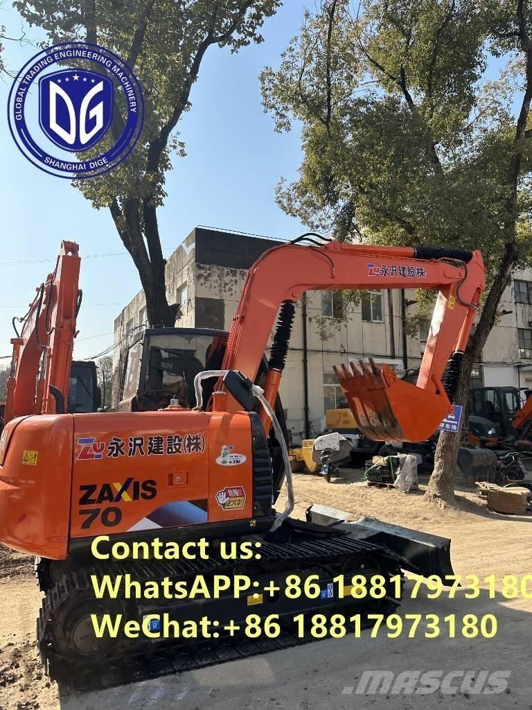 Hitachi ZX 70 Mini ekskavatoriai < 7 t