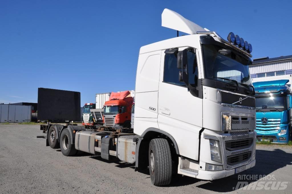 Volvo FH500 6X2 Konteinerių nuožulnaus pakėlimo ant platformos krautuvai