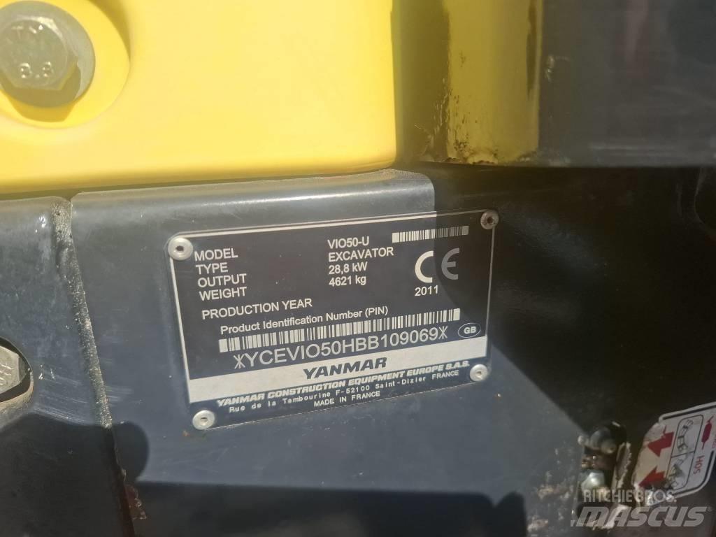 Yanmar Vio 50 U Mini ekskavatoriai < 7 t