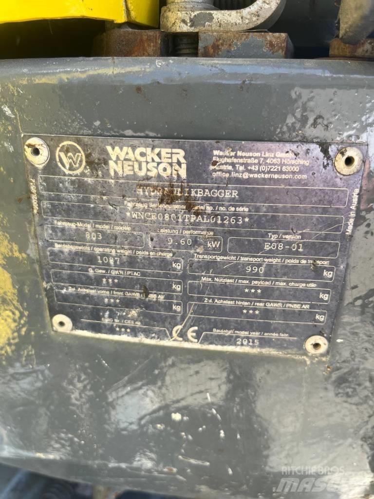 Wacker Neuson 803 RD Mini ekskavatoriai < 7 t