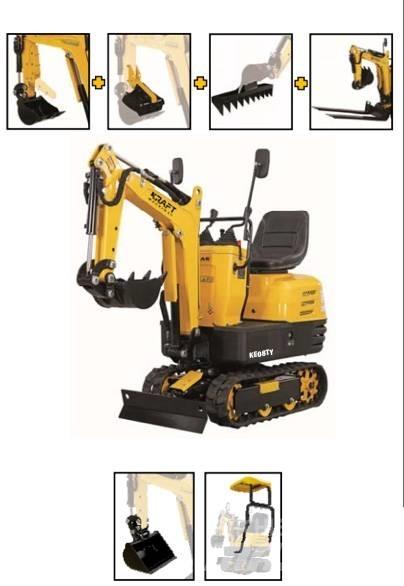 Kraft KE08TY Mini ekskavatoriai < 7 t