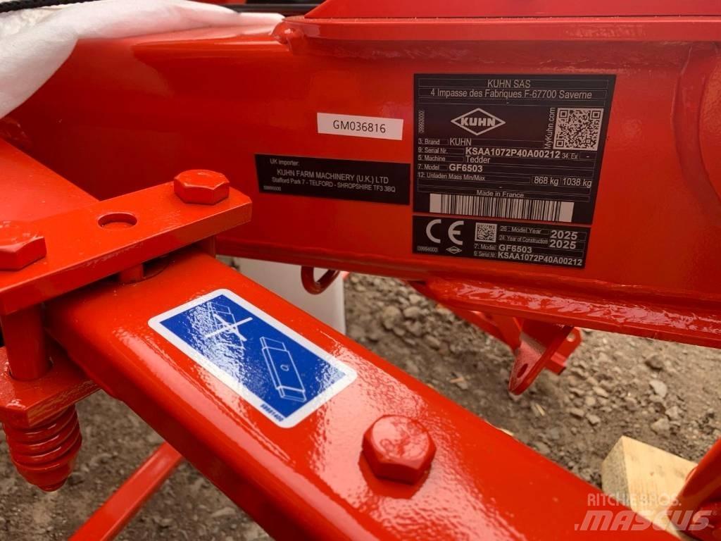 Kuhn GF6503 TEDDER Šieno grėbliai ir vartytuvai