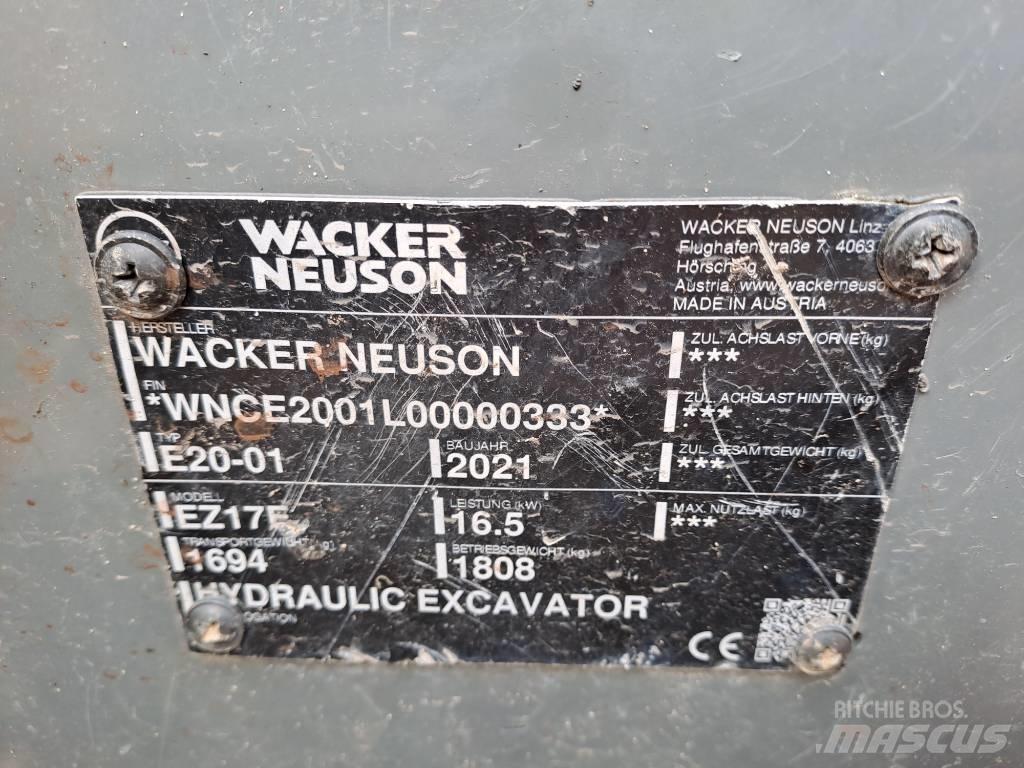 Wacker Neuson EZ17e Vikšriniai ekskavatoriai