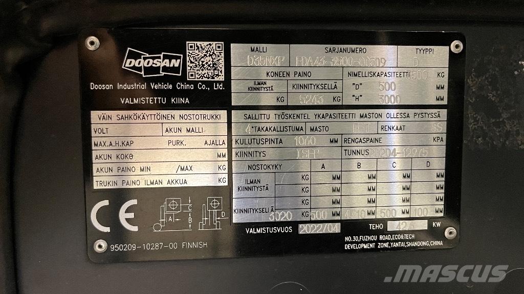 Doosan D35NXP Dyzeliniai krautuvai