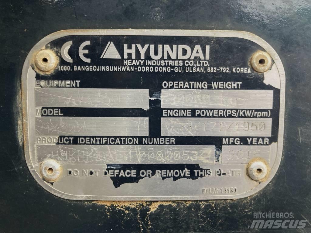 Hyundai HX 300 L Vikšriniai ekskavatoriai