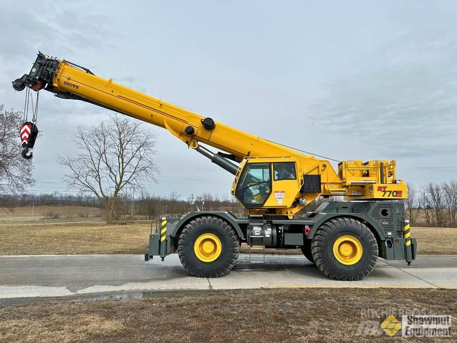 Grove GRT 770E Neapdoroto reljefo kranai