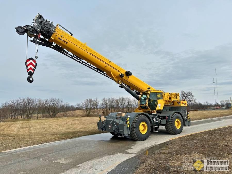 Grove GRT 770E Neapdoroto reljefo kranai