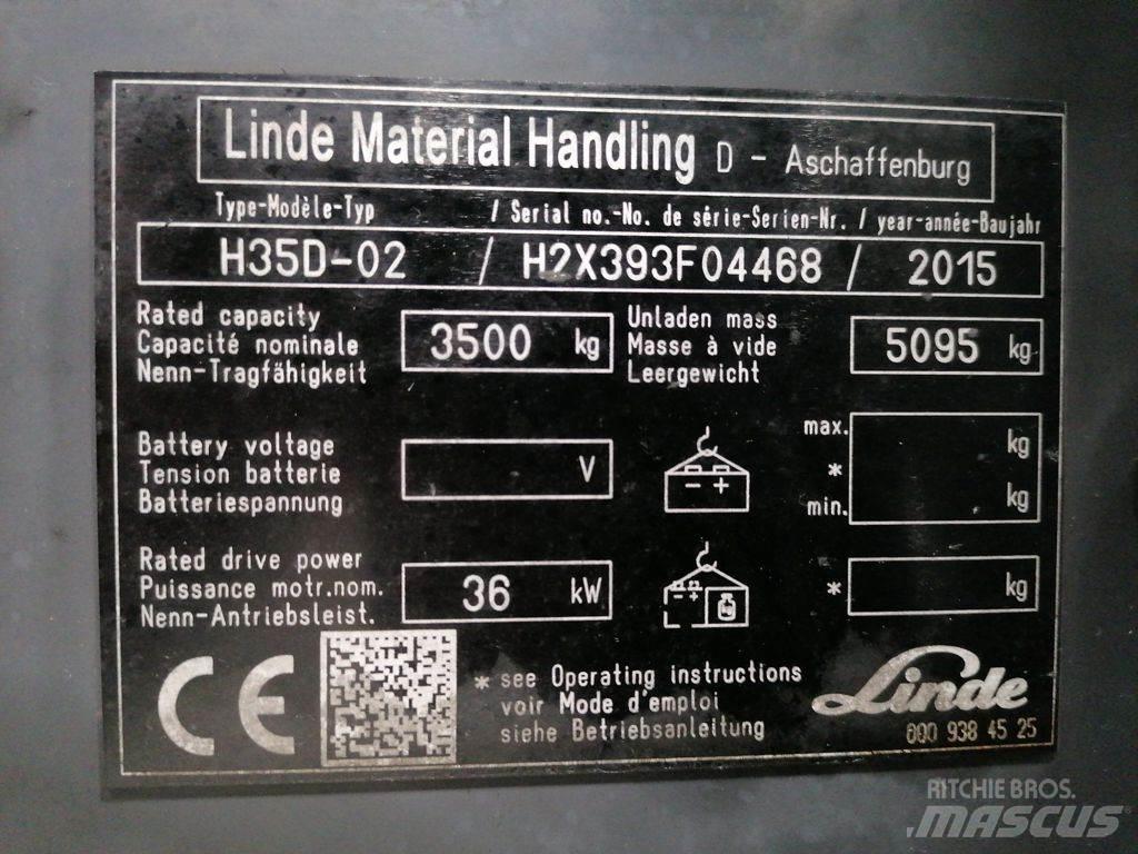 Linde H35D-02 Dyzeliniai krautuvai