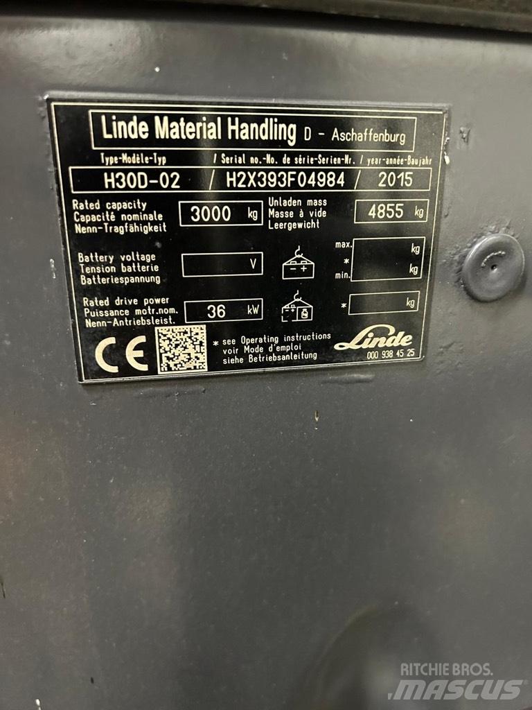 Linde H30D-02 EVO Dyzeliniai krautuvai