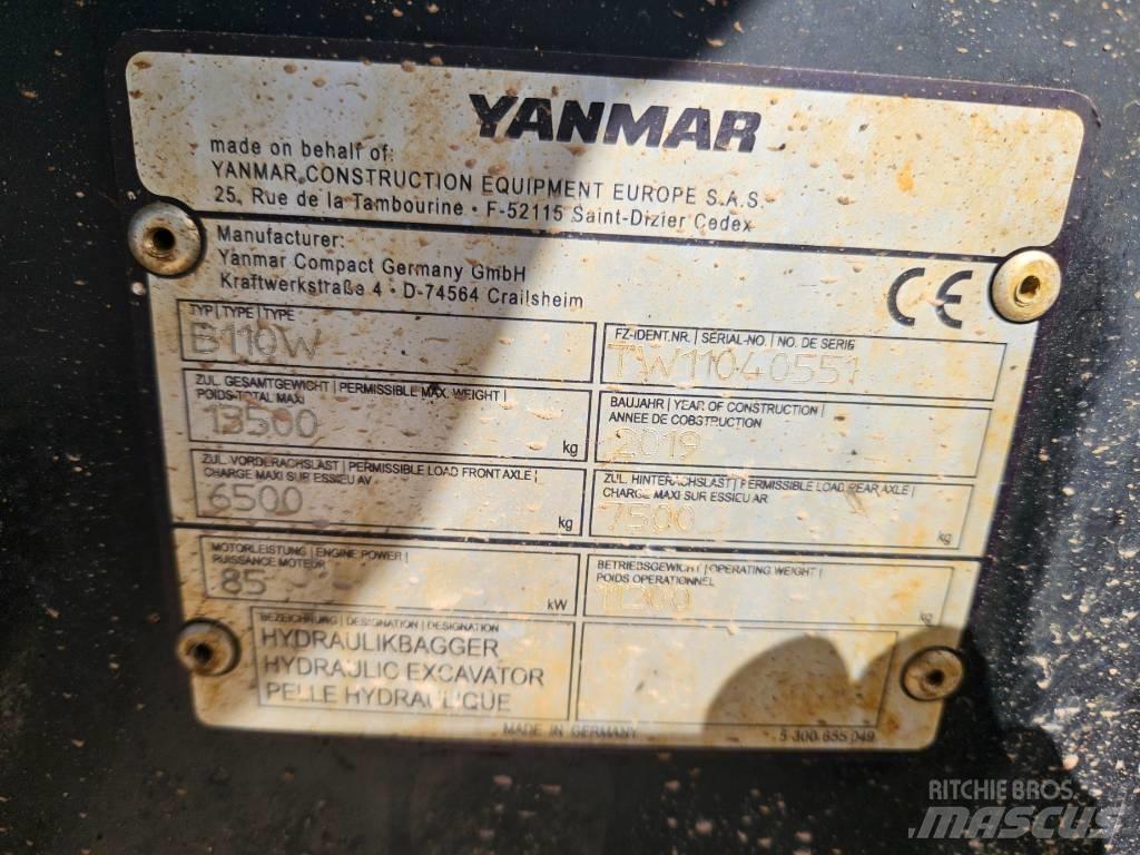Yanmar B 110 W Ekskavatoriniai krautuvai