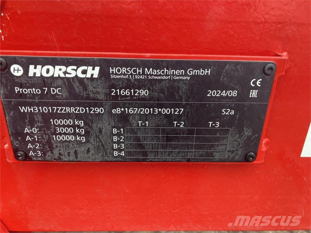 Horsch Pronto 7DC Sėjimo technika