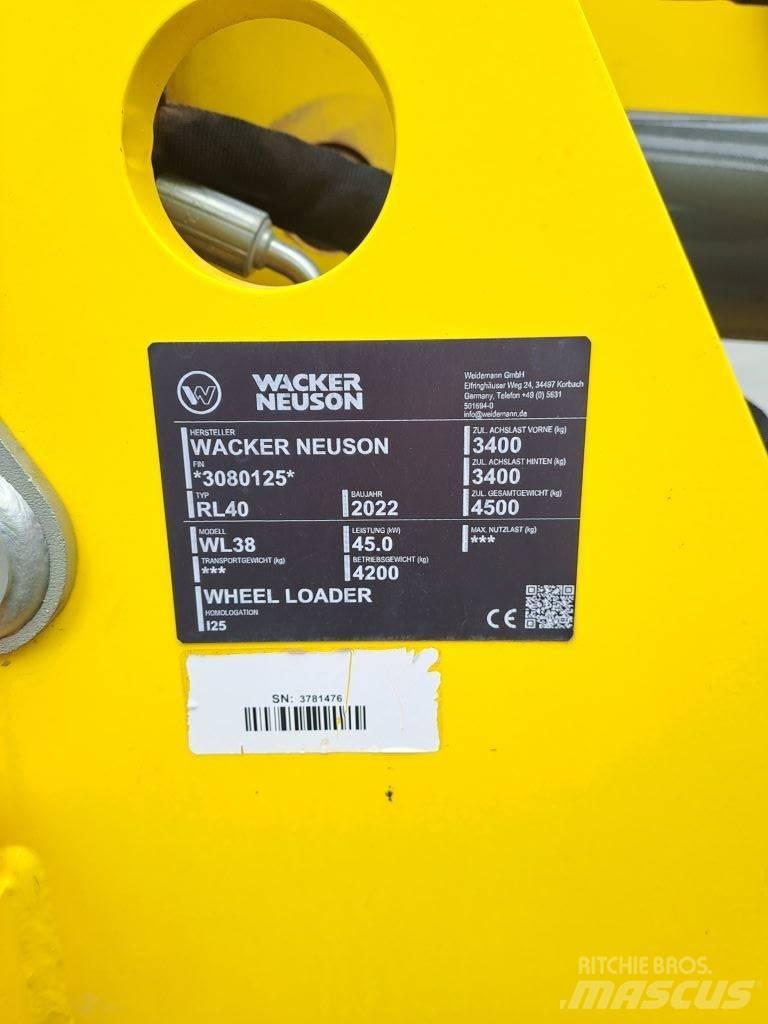 Wacker Neuson WL38 Naudoti ratiniai krautuvai