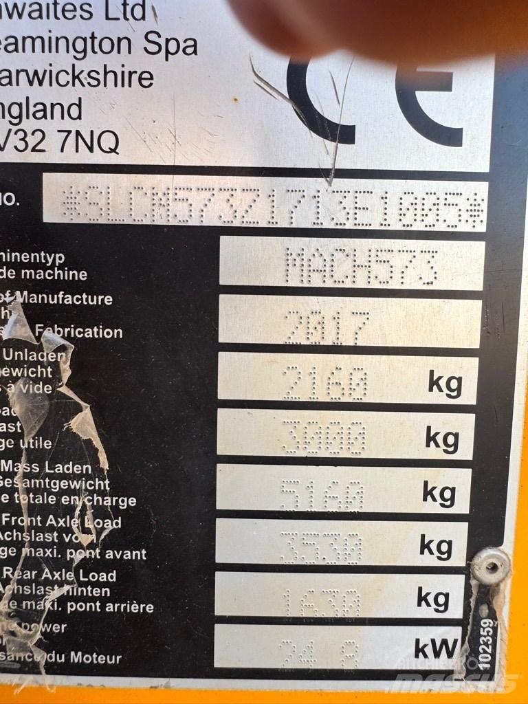 Thwaites 3 tonne Statybiniai savivarčiai sunkvežimiai