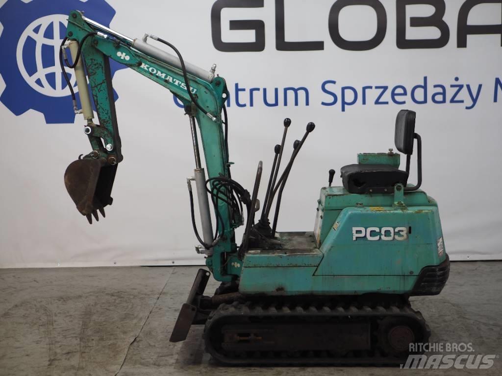 Komatsu PC03-1 Mini ekskavatoriai < 7 t