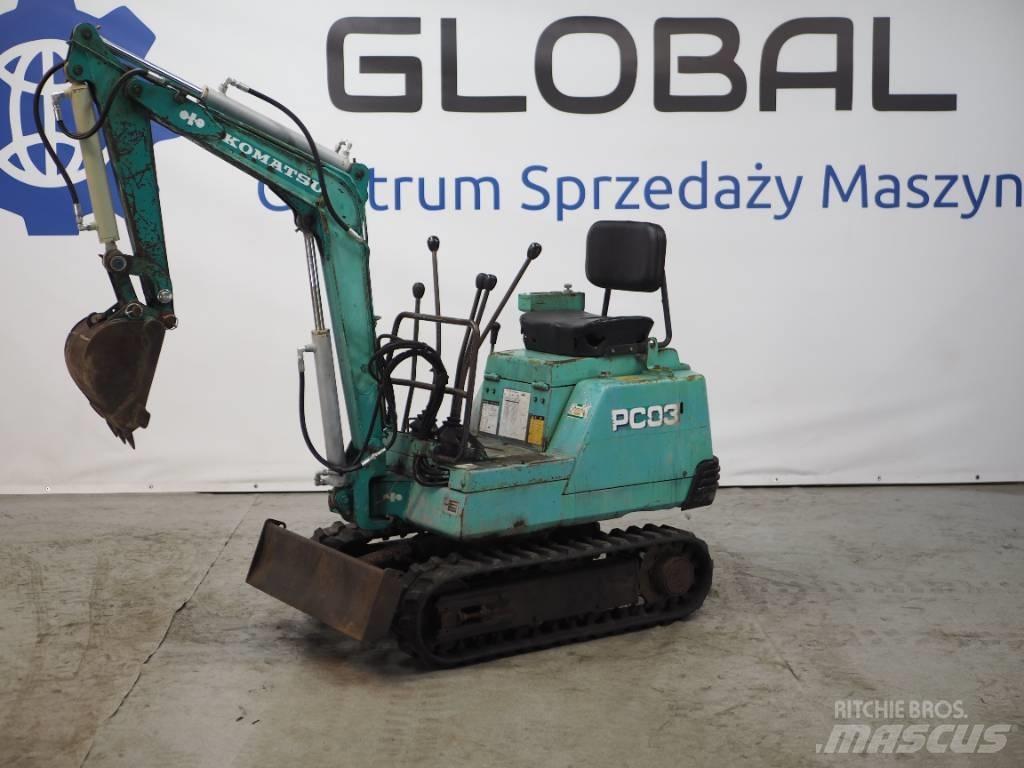 Komatsu PC03-1 Mini ekskavatoriai < 7 t