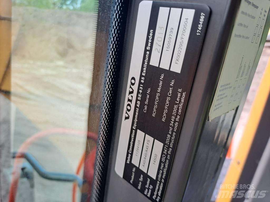 Volvo A45G Karjeriniai savivarčiai