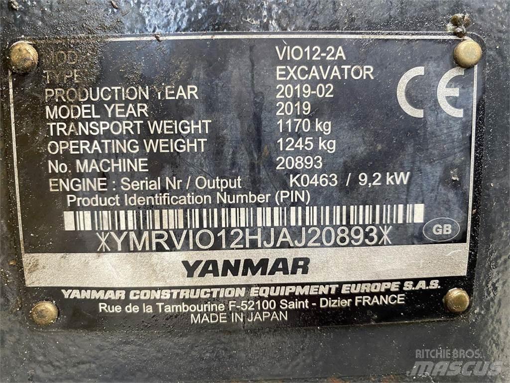Yanmar VIO12 Ratiniai ekskavatoriai