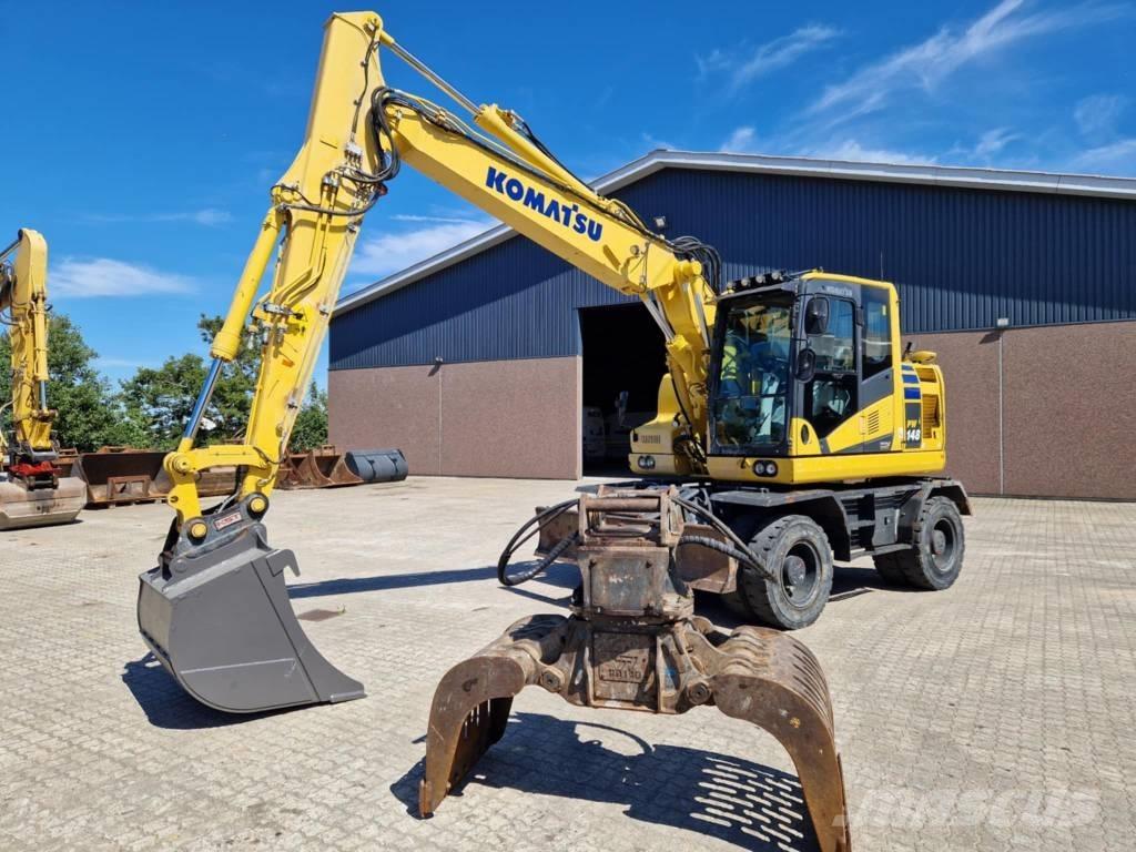 Komatsu PW 148-11 Ratiniai ekskavatoriai