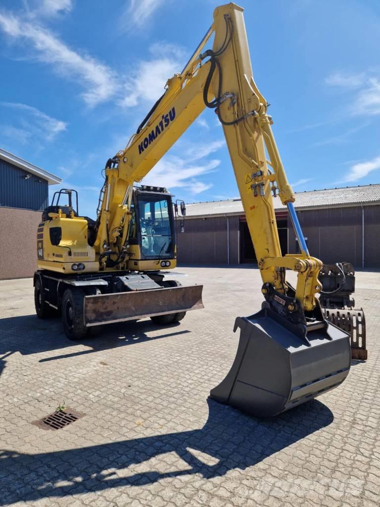 Komatsu PW 148-11 Ratiniai ekskavatoriai