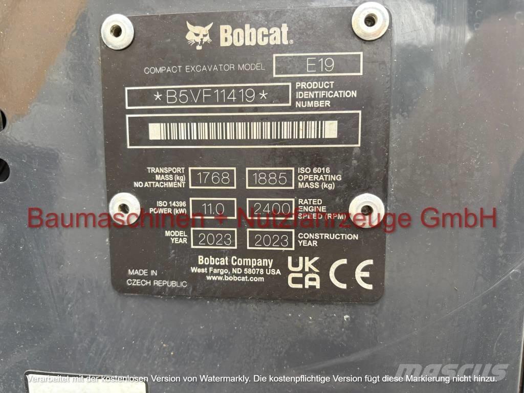 Bobcat E 19 Mini ekskavatoriai < 7 t